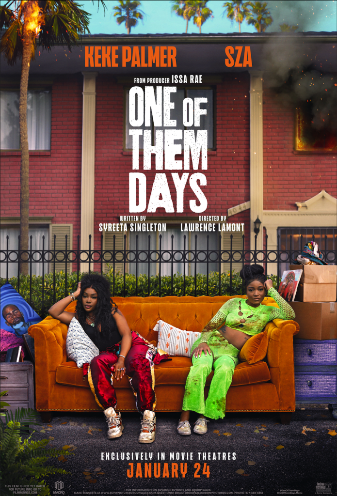 "One Of Them Days" official poster starring Keke Palmer and SZA